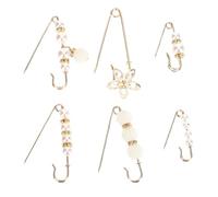 Abaodam 6 pezzi Spille di Sicurezza per Donna Fibbia in Lega Durevole per Gonna Jeans e Maglione Fermacintura Elegante per Vestiti con Vita Elastico Accessori Moda per Feste e Uso