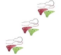 Abaodam 6 Pz piccola ocarina strumento a fiato ocarina creativo strumento musicale mini giocattoli per bambini testa di moro broun ocarina portatile in ceramica ocarina professionale