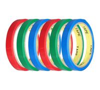 Abaodam 6 Rotoli Nastro per Sigillatura Sacchetti 12mm Pet Rosso