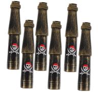 Abaodam 6 Set Monocolo Pirata per Ragazzo Ragazza Telescopio in Plastica Divertente e Facile da Trasportare per Feste a Tema Pirati