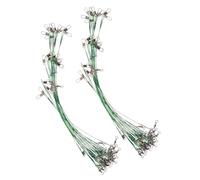 Abaodam 60pezzi Filamenti Terminali in Acciaio per Pesca Filamenti Terminali da Pesca Ad Alta Resistenza con Rotelle Attrezzatura per Acqua Salata e Dolci Acque Attrezzatura per Luccio