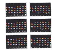 Abaodam 6fogli Adesivi Scale Per Ukulele Di Stickers Per Chitarra Pratici e Facili Da Applicare Per Principianti e Migliora Le Competenze Musicali