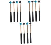 Abaodam 6paia of Durable Percussion Mallets for Marimba and Tongue Drum Comfortable Grip and Lightweight Design for Beginners