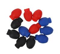 Abaodam 6paia Tappi Silenziatori Bacchette Batteria in Gomma Nera Elasticità Alta Copri Tacchi Anti-rumore Per Pratica Interna Ed Esterna Accessori Batteria Acustica