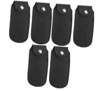Abaodam 6pezzi Borsa Protettiva Per Armonica Sintetica Contenitore e Resistente Per Viaggi Custodia Portatile Per Armoniche Colore Nero