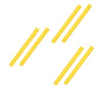 Abaodam 6pezzi Coperture Silenziose Per Bacchette Batteria Silicone Per Bacchette Accessori Per Batteria e Pratiche e Resistenti Colore Giallo