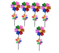 Abaodam 6pezzi Decoração De Moinho De Vento para Jardim De Moinho De Vento para Inserção No Brinquedo Crianças Material Alta Giratório