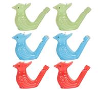 Abaodam 6pezzi Fischietto ad Acqua Forma di Animale Giocattolo Musicale da Bagno Giocattolo Educativo Precoce per Ragazzo Ragazza Promuove Capacità Uditive