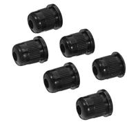 Abaodam 6pezzi Ghiere per Corde di Chitarra Nere Kit di Accessori per Chitarra Elettrica e Basso Parti e Hardware per Strumenti Musicali Stabilizzatori per Corde per Riparazioni Fai da Te