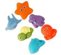 Abaodam 6pezzi Giocattoli per Cartoon Galleggianti Cambiamento per Bagnetto Giocattoli Squeaky per Divertimento