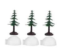 Abaodam 6pezzi Igloo per Ragazza Decorazioni Natalizie Miniature Natalizi da Te Mini Giocattoli Igloo per Scene Invernali Statuette Giocattolo per Natale