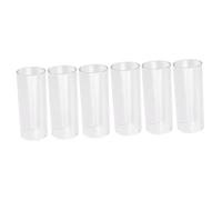 Abaodam 6pezzi Medium Bottleneck Glass Guitar Slides Di Scivoli Per Chitarra Accessori Per Musicisti Perfetti Per Suoni Armonici Chiari e Tonalità Fluide