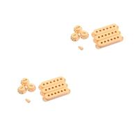 Abaodam 6pezzi Pickup Covers Per Chitarra Elettrica Con Manopole Volume e Tono Ricambi Beige Per Chitarra Single Coil