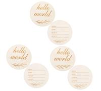 Abaodam 6pezzi Segni Annuncio Per Targhetta Personalizzabile e Data Prop Fotografico Per Genitori Keepsake Per
