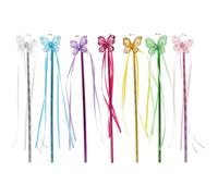 Abaodam 7 Pezzi Bacchette Magiche Principessa Farfalla per Bambine Bastoni Leggeri e Resistenti per Giochi di Ruolo Cosplay e Feste Tema Fatine Accessori per Compleanni e Halloween