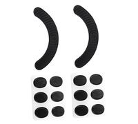 Abaodam 70pezzi Drums Mute Pads Silencer Silenziosi Dischi Per Batteria Facili Da Usare Regolabili e Duraturi Accessori Per Strumenti Musicali Nero Con Puntini Neri