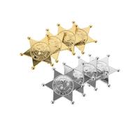 Abaodam 8 Distintivo Poliziotto Cosplay Accessori Costume per Distintivi Leggeri e Colorati per Feste e Giochi Ruolo