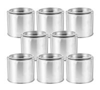Abaodam 8 Pezzi Contenitore per Inchiostro Barattolo per Pittura Contenitore per Inchiostro Ferro Rotondo 0,5l Portatile Negozio e Fabbrica Argento Colore Casuale