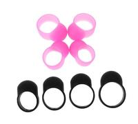 Abaodam 8 pezzi Manicotti per Dita Silicone per Percussioni Copri Bacchette per Hand Pan e Tongue Drum Controllo Preciso e Riduzione Rumore Accessori Durevoli per Strumenti Percussione