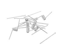 Abaodam 8 Pezzi Molle in Acciaio per Fermagli Capelli V-shape Ricambi Resistenti e Antiruggine per Clip Artigianali e Riparazioni di Forcine Grandi e Medie Argento