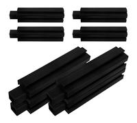 Abaodam 8 Pezzi Piedini in Plastica per Letto Rialzato da Giardino Supporti Elevati per Cassone Orto Balcone Accessori Modulari Facili da Montare per Fioriera Esterno