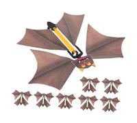 Abaodam 8 Pezzi Pipistrelli Volanti con Elastico per Halloween Decorazioni da Appendere per Palco e Scherzi Accessori Magici per Performance Marrone