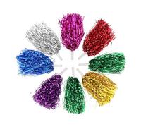 Abaodam 8 Pezzi Pompon da Cheerleading con Manico, in Plastica PE, Alto | Cheerleader, Presa Comoda, Finitura Liscia e Lucida, per Baseball e Settimana dello Spirito Colore Casuale