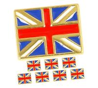 Abaodam 8 pezzi Spilla Metallo con Bandiera Regno Unito Union Jack Leggera e Comoda Distintivo Patriottico Uk per Abiti Cappelli e Borse Accessorio British Classico