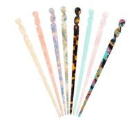 Abaodam 8pezzi Bastoncini per Chioma in Acrilico Stile Vintage Retrò Forcine per Chignon, Accessori Eleganti per Acconciature da Night Out e Prom