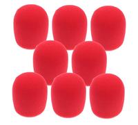 Abaodam 8pezzi Copertura in Spugna Per Microfono Protezione Antivento Filtro Anti-pop Custodia Per Microfono Adatta Per Ktv Studio Domestico Pubblico Discorso Trasmissione Materiale in