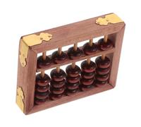 Abaodam Abaco in Legno Faggio con Colonne e Perline Vintage Strumento Portatile per Calcoli e Giochi Matematici Montessori per Studenti