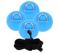 Abaodam Accessori Kayak con Toppe D-Ring in PVC Strati e Cordino per Paddle Gonfiabile Kit Completo per Ancoraggio Sicuro e Resistente all