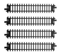 Abaodam Accessori per Binari del Treno in Plastica 4 Pezzi, Mini Binario del Treno per Ampliamento Pista, Gioco Educativo, Stimola Coordinazione e Creatività, Compatibile Trenini