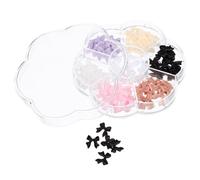 Abaodam Accessori per Nail Art 1 Box Charms per Unghie Fiocco e Gemma in Resina Decorazioni Eleganti per Unghie Naturali e Fai-da-te Brillantezza e Lucentezza