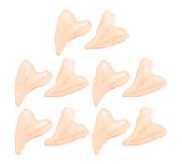 Abaodam Accessori per Orecchie Finte da Goblin in Lattice 10 Pezzi, Mezzo Orecchino Flessibile per Cosplay e Trucco, Oggetti di Scena per Feste di Halloween e Mascherate