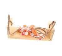 Abaodam Accessori per Servizi Fotografici per Ragazzo Ragazza Supporto per Altalena in Legno Accessori per Pose di Ragazzo Ragazza Altalena Floreale Servizio Fotografico