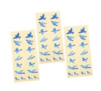 Abaodam Adesivi Decorativi Creativi per Chitarra Elettrica Motivo a Uccelli Set 3 Adesivi Autoadesivi per Tastiera Decorazione Colore Vivace per Strumenti Musicali