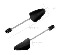 Abaodam Allargascarpe da Donna Regolabile in Plastica Nera Tendiscarpe e Inserti per Stivali Espansore per Scarpe Compatto per Mantenere Forma e Comfort Durante i Viaggi