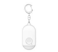 Abaodam Allarme Personale di Emergenza, Mini Allarme Sicurezza per Donne, Plastico, Bianco, 130 Db, per Borsa e Borsetta, per Lavoratori Notturni e Persone Disabili