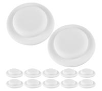 Abaodam Anelli Di Tenuta in Silicone Per Bottiglie, Guarnizioni Ermetiche Per Coperchio, Set Da 12 Pezzi, White, Resistenti e Facili Da Installare, Per Uso Quotidiano e Accessori Per Mamme