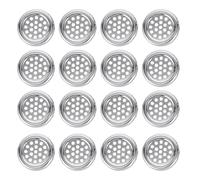 Abaodam Anelli di Troppo in Plastica Argento per Lavabo Bagno 20, Facile da Installare, Ricambio Funzionale per Copertura Troppopieno Lavandino