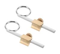 Abaodam Anello di Trazione in Metallo per Valvola Tromba 2 Pezzi, Accessorio per Strumenti Jazz, Strumento per Impugnare la Tromba Presa per Dita, Adatto a Trombe e Cornette per