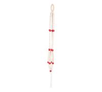Abaodam Appendiabiti Legno con Perline per Piante Gancio Decorativo Macramé per Scandinavo e Resistente per Fioriere e Decorazioni Sospese
