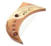 Abaodam Arpa in Legno a 19 Corde, Arpa Lira Retrò Corde in Acciaio Resistenti e Accordatura Regolabile, Strumento Musicale Per Principianti e Adulti, Per Coltivare Interesse Musicale