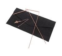 Abaodam Bacchette da Rabdomante in Ottone con Pendolo Divinatorio e Sacchetto in Feltro Strumenti Portatili per Caccia AI Fantasmi Radioestesia e Ricerca di Tesori Resistenti e Leggeri per