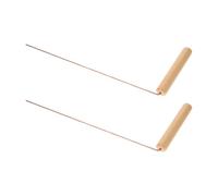 Abaodam Bacchette da Rabdomante in Rame Manico in Legno Set da 2 Pezzi Robuste e Portatili per Caccia AI Fantasmi Divinazione Spirituale e Rilevamento Oro Strumenti Precisi per Uso
