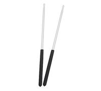 Abaodam Bacchette per Batteria 5a in Lega di Alluminio Nere Antiscivolo Spugna, per Esercizi di Allenamento Pesi su Drum e Jazz Drum, Confezione