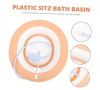 Abaodam Bacinella Plastica per Bagno Post-partum Vaschetta Sitz Bath Professionale per Donne in Gravidanza con Design Antiscivolo e Ampio Spazio Accessorio Casa Ergonomico Rosa con Tubo