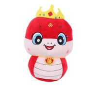 Abaodam bambola serpente zodiacale cuscino serpente feng shui cuscino carino per decorazione del serpente del partito giocattolo di Capodanno cinese cotone pp rosso
