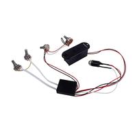 Abaodam Band Equalizer Eq Preamp Circuit Per Chitarra Elettrica Controllo Tono Per Basso Con Cablaggio e Pickup Nero